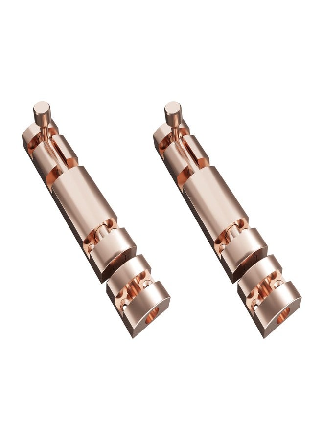 Atlantic 10 Inch Zaylo Tower Bolt for Doors & Windows | Rose Gold Finish Aluminium Kundi/Chitakni Door Latch for Main Door, Bathroom & Bedroom | Heavy Duty Tower Bolt (Pack of 2) - Image 1